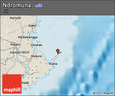 Shaded Relief 3D Map of Ndromuna