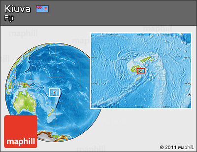 Physical Location Map of Kiuva