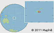 Savanna Style Location Map of Vanuandina