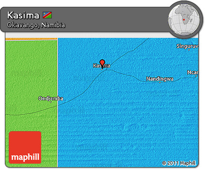 Political 3D Map of Kasima