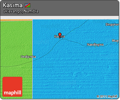 Political 3D Map of Kasima