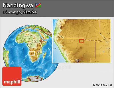 Physical Location Map of Nandingwa