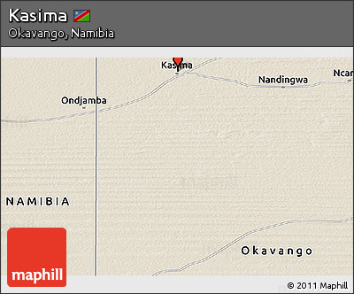 Shaded Relief Panoramic Map of Kasima