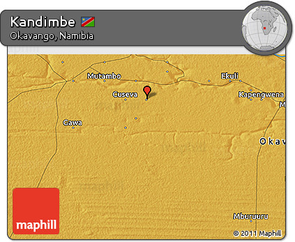 Physical 3D Map of Kandimbe