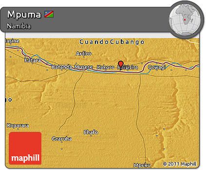 Physical 3D Map of Mpuma