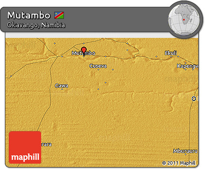 Physical 3D Map of Mutambo