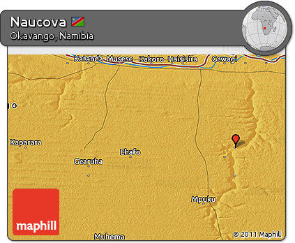 Physical 3D Map of Naucova