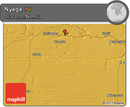 Physical 3D Map of Nyege