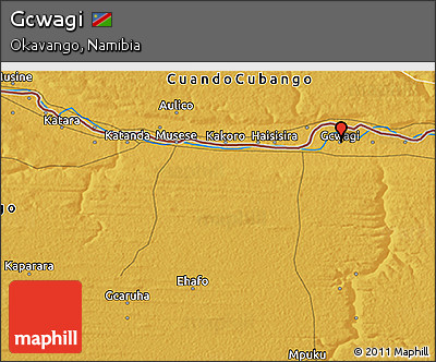 Physical 3D Map of Gcwagi