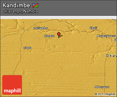 Physical 3D Map of Kandimbe