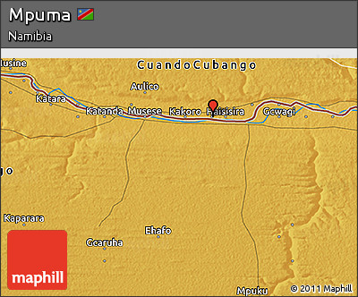 Physical 3D Map of Mpuma