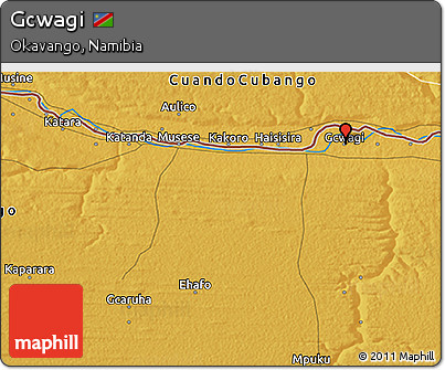 Physical 3D Map of Gcwagi