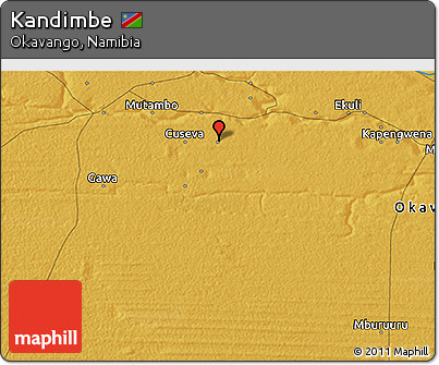 Physical 3D Map of Kandimbe