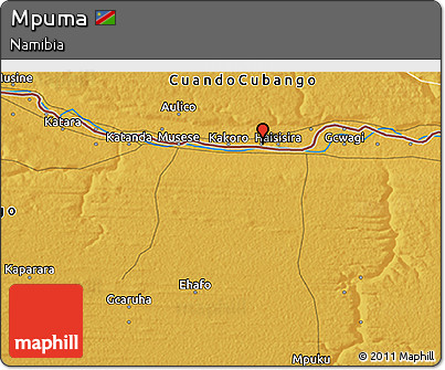 Physical 3D Map of Mpuma