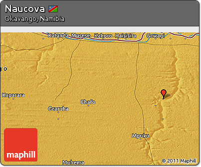 Physical 3D Map of Naucova