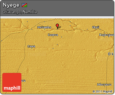 Physical 3D Map of Nyege