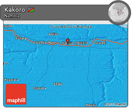 Political 3D Map of Kakoro