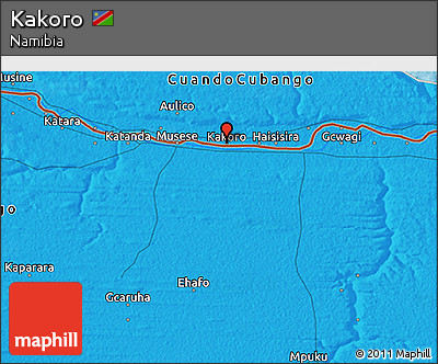 Political 3D Map of Kakoro