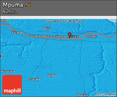 Political 3D Map of Mpuma