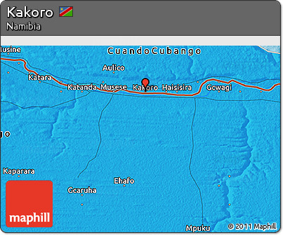 Political 3D Map of Kakoro
