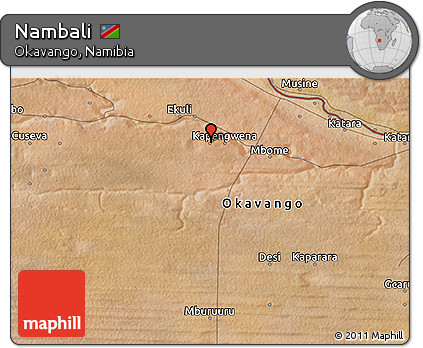 Satellite 3D Map of Nambali