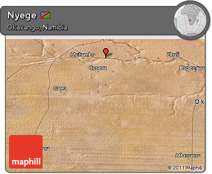 Satellite 3D Map of Nyege