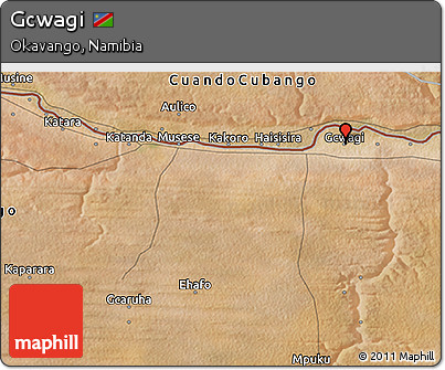 Satellite 3D Map of Gcwagi