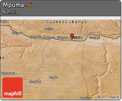 Satellite 3D Map of Mpuma