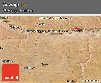 Satellite 3D Map of Gcwagi