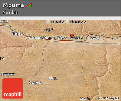 Satellite 3D Map of Mpuma