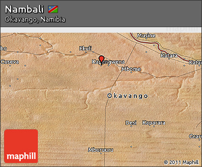 Satellite 3D Map of Nambali