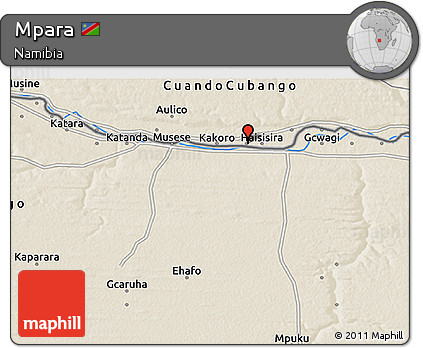 Shaded Relief 3D Map of Mpara