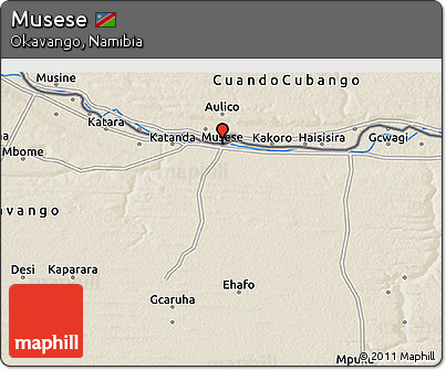 Shaded Relief 3D Map of Musese