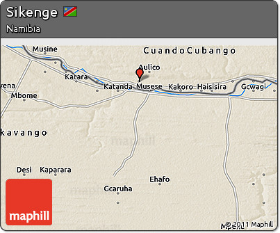 Shaded Relief 3D Map of Sikenge