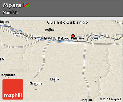 Shaded Relief 3D Map of Mpara