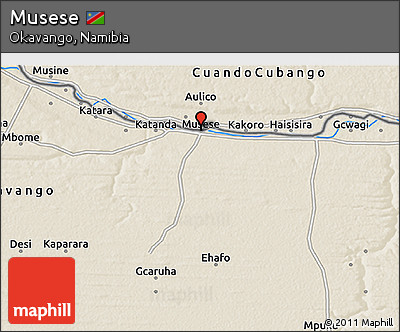 Shaded Relief 3D Map of Musese