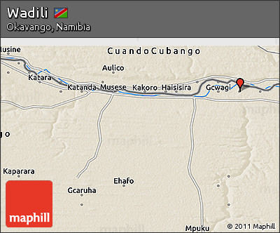 Shaded Relief 3D Map of Wadili