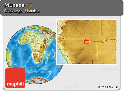 Physical Location Map of Musese