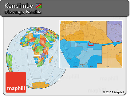 Political Location Map of Kandimbe