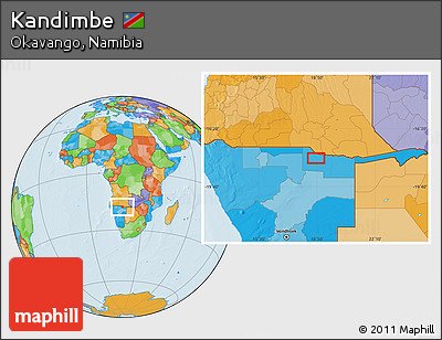 Political Location Map of Kandimbe