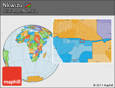 Political Location Map of Nkwizu