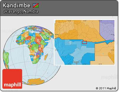 Political Location Map of Kandimbe