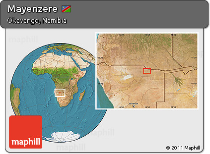 Satellite Location Map of Mayenzere