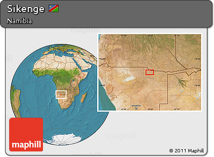 Satellite Location Map of Sikenge
