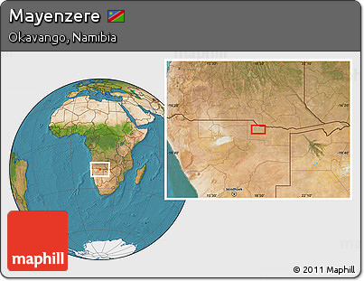 Satellite Location Map of Mayenzere