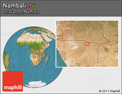Satellite Location Map of Nambali