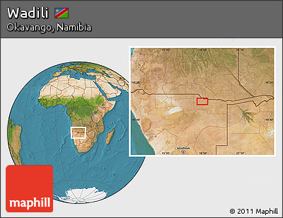 Satellite Location Map of Wadili