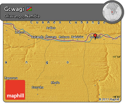Physical Map of Gcwagi