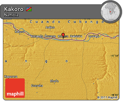 Physical Map of Kakoro