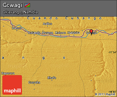 Physical Map of Gcwagi